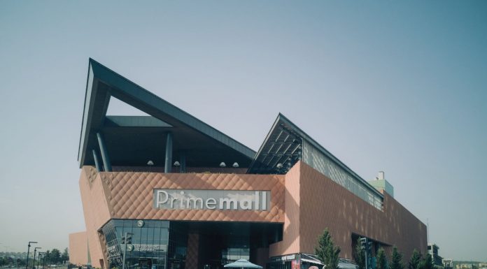 BREAKING: $21M Loan Secured for Hoboken Retail Complex Exterior of modern Prime Mall shopping center in urban Turkey, showcasing architectural design.