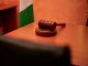 BREAKING: Man Guilty in 2024 Murder of Hoboken’s Damon Murray A close-up of a gavel on a courtroom desk representing law and justice.