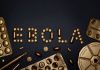 Creative arrangement of pills spelling 'EBOLA', showcasing a conceptual healthcare theme.