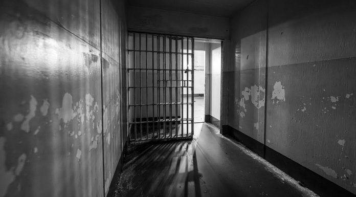 Federal Inspectors at Newark’s Delaney Hall After Safety Complaint Moody black and white photo of a prison cell with an open barred door, evoking solitude.