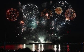 BREAKING: Hoboken Revives River City Fair on Waterfront This Fall Dazzling fireworks display over Vancouver's waterfront at night, reflecting on the water.