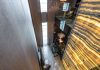 High-angle view of a modern interior featuring elegant lighting and design details.