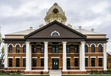 Brennan Courthouse HVAC Overhaul Worries Journal Square Park Supporters Front view of the historic Mason County Courthouse in Mason, Texas, USA.