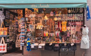 Jersey City Tax Hikes: A Threat to Local Business Edge? A colorful display of Swedish souvenirs in a quaint shopfront in Stockholm's Gamla Stan district.