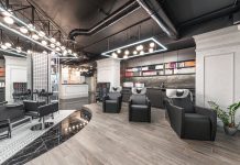 Best Salons and Barbershops in Bayonne for 2026: A Local’s Guide Comfortable backwash chairs with sinks near potted plant placed in contemporary beauty salon with bright illumination and abundance of cosmetology products