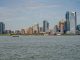 Breathtaking view of the New York City skyline captured from across the river.