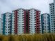 Contemporary high-rise apartments showcasing modern architecture in an urban residential district.